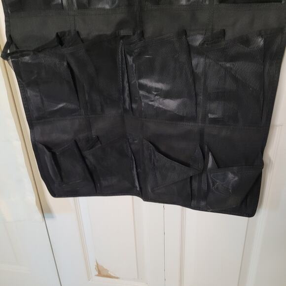 Over-the-Door 12-Pair Shoe Rack - Black - Space Saver - Picture 4 of 5